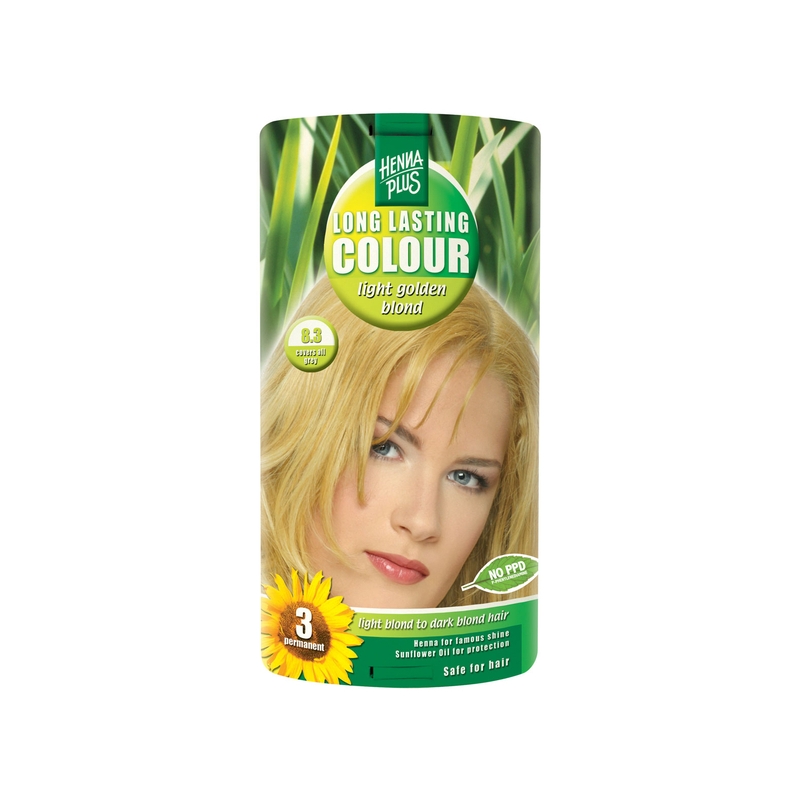 Henna Plus Long Lasting Colour juuksevärv 8.3 light golden blond