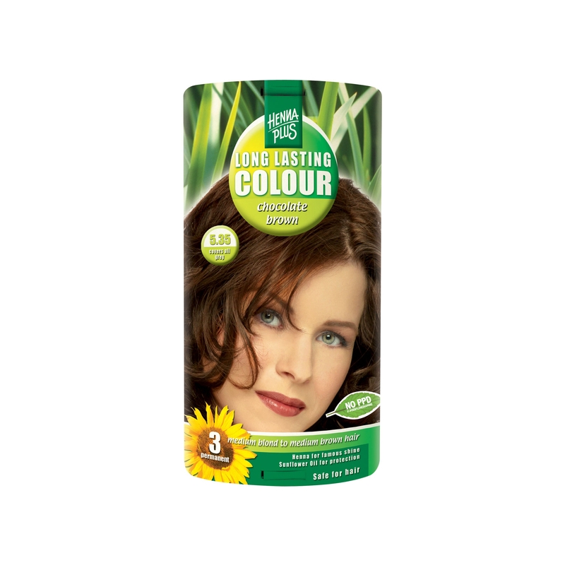 Henna Plus Long Lasting Colour juuksevärv  5.35 chocolat brown