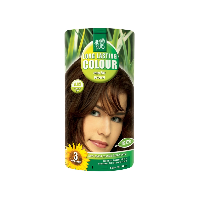 Henna Plus Long Lasting Colour juuksevärv 4.03 mocha brown