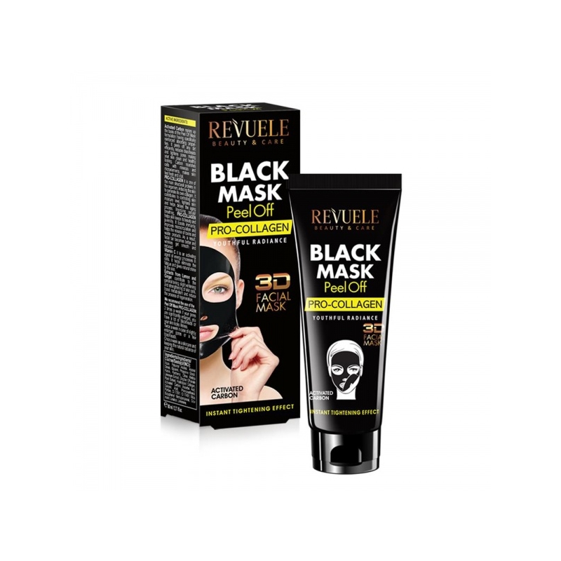 Revuele Black Mask With Procollagen kooriv must mask aktiivsöe ja kollageeniga