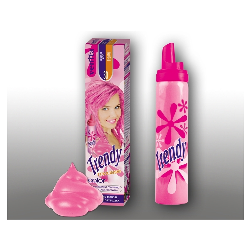 Venita Trendy värviv juuksevaht 30 "candy pink"