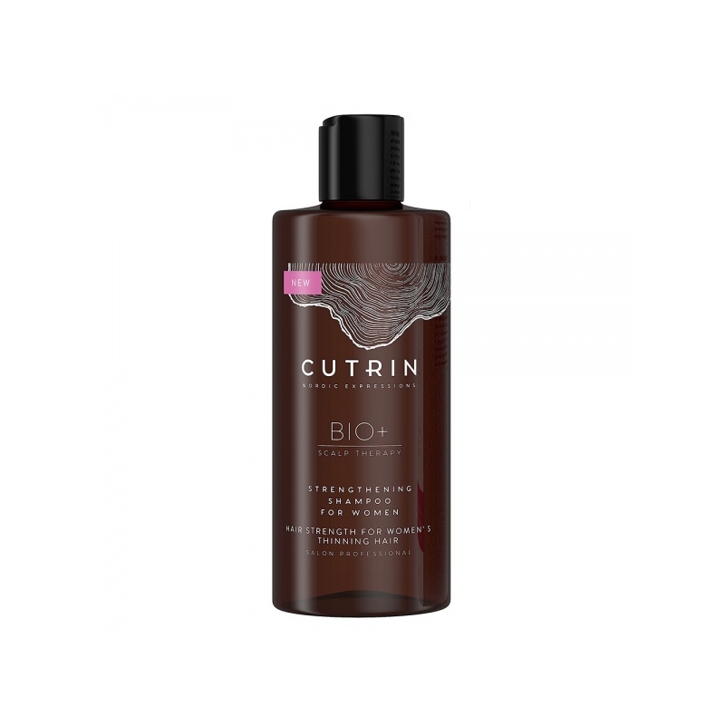Cutrin Bio+ Strengthening juuste väljalangemise vastane šampoon naisele 
