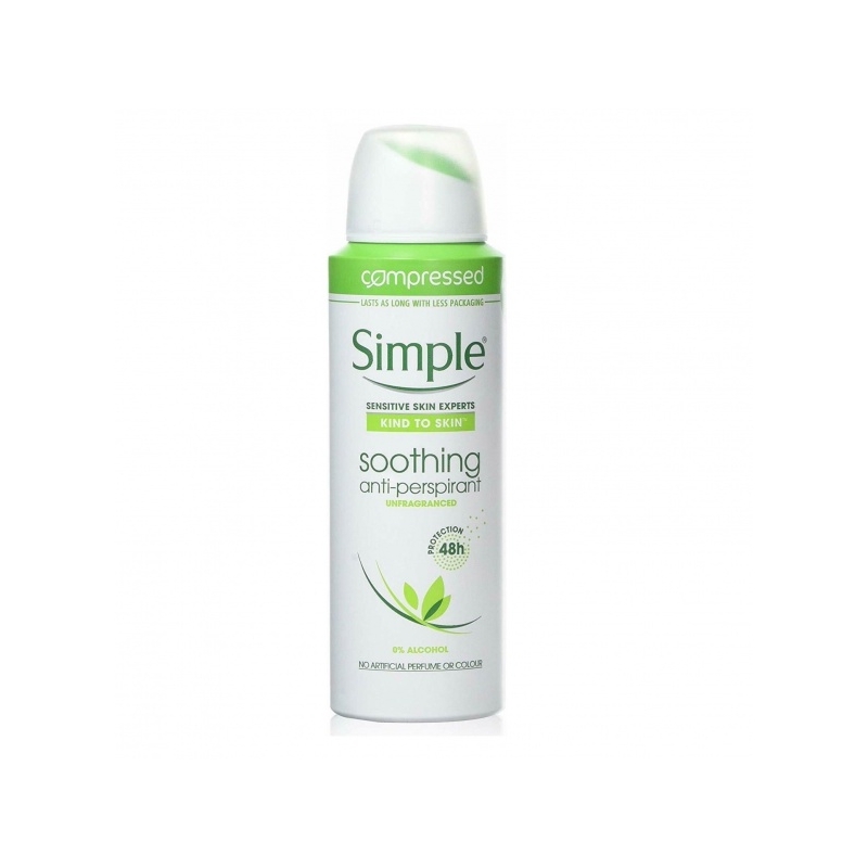 Simple Soothing aerosooldeodorant lõhnatu 