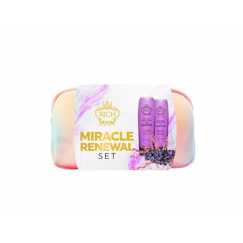 Rich Pure Luxury Miracle Renewal taastavate ja niisutavate toodete komplekt meigikotiga