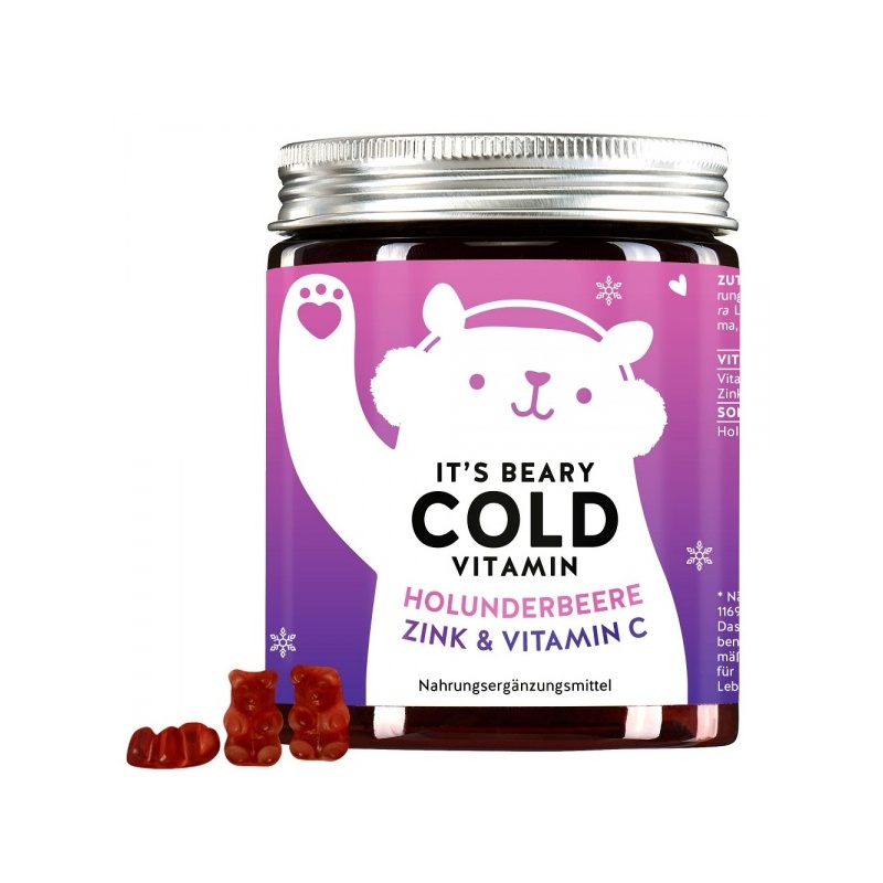 Bears With Benefits It’s Beary Cold Vitamins leedripuu, C-vitamiin ja tsink 60tk