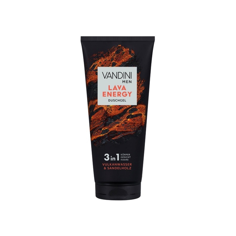 Vandini Lava Energy 3in1 dušigeel-šampoon meestele 200ml