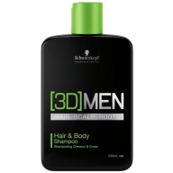 Schwarzkopf Professional 3D Men Hair&Body juuste ja keha šampoon