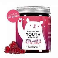 Bears With Benefits Youth Vitamins Kollageeni ja hüaluroonhappega, suhkruvaba 90tk