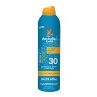 Australian Gold SPF 30 Continius Spray Active Chill päevitussprei186ml