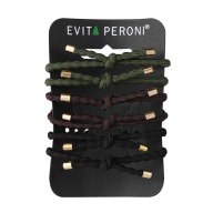 Evita Peroni Poppy Pony Juuksekummid Elastic600 brown, 6tk pakis