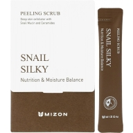 Mizon Snail Silky Peeling Scrub efektiivne näokoorija sooda ja teolimaga 40tkX5g