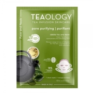 Teaology Green Tea AHA Mask puhastav ja kooriv näo- ja kaelamask 21 ml