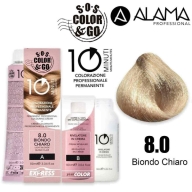 Alama Color & Go Juuksevärv 8.0 light blonde